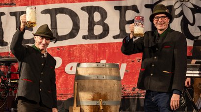 Gemeinsam gefeiert: Gebrüder Meier am ERNE Oktober-Fäscht