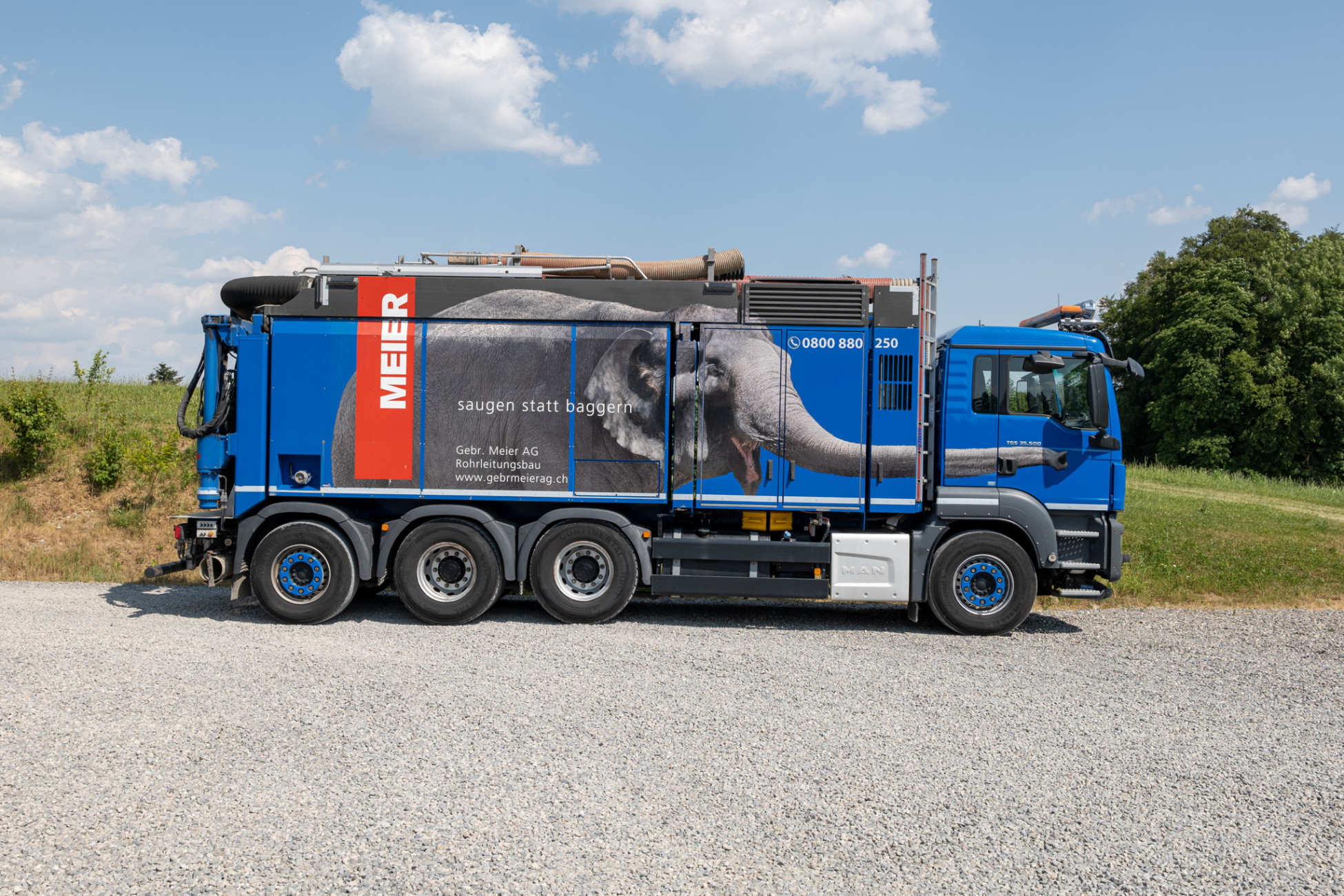 Saugbagger Gebr Meier Rohrleitungsbau