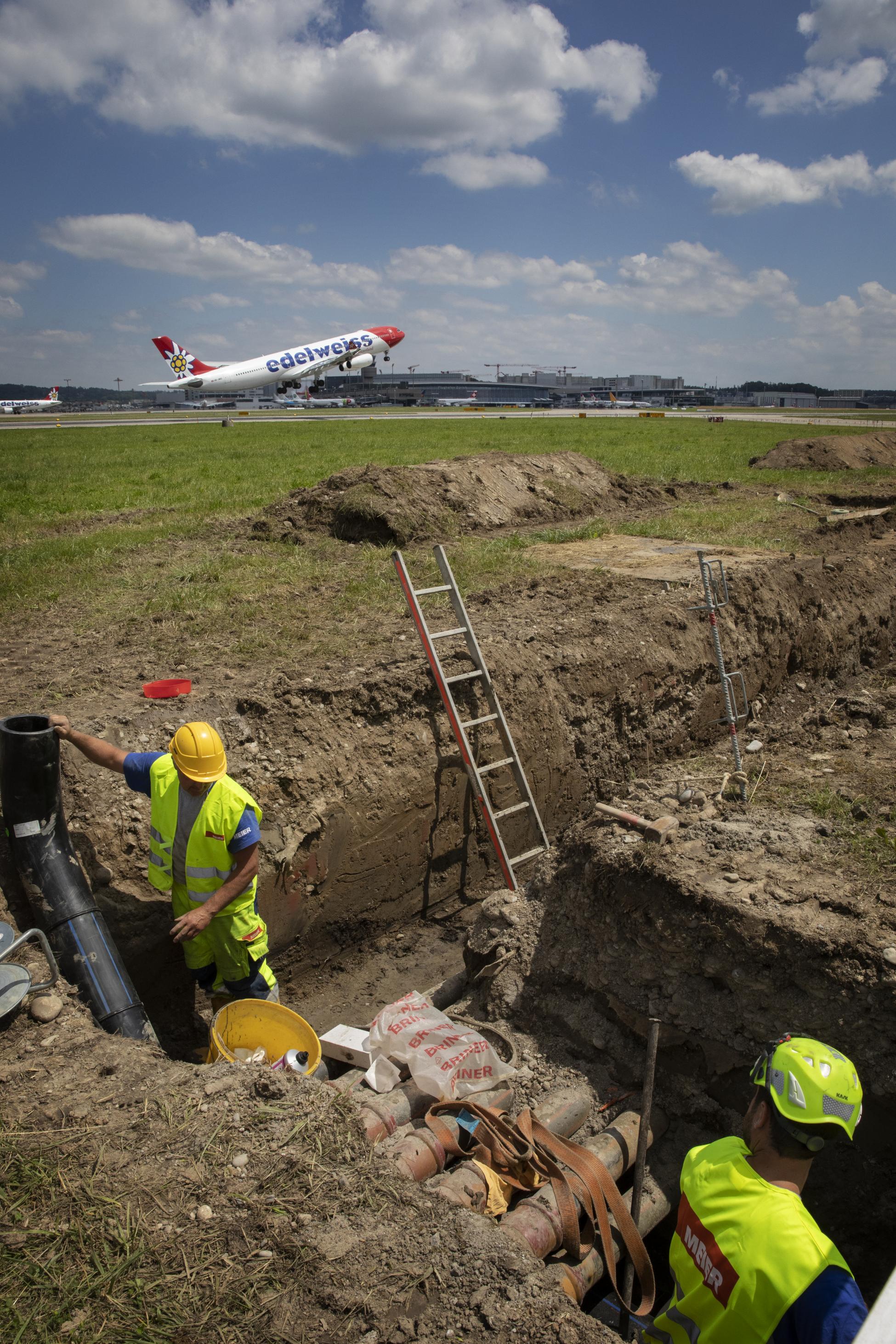 Zuerich Flughafen Tiefbau