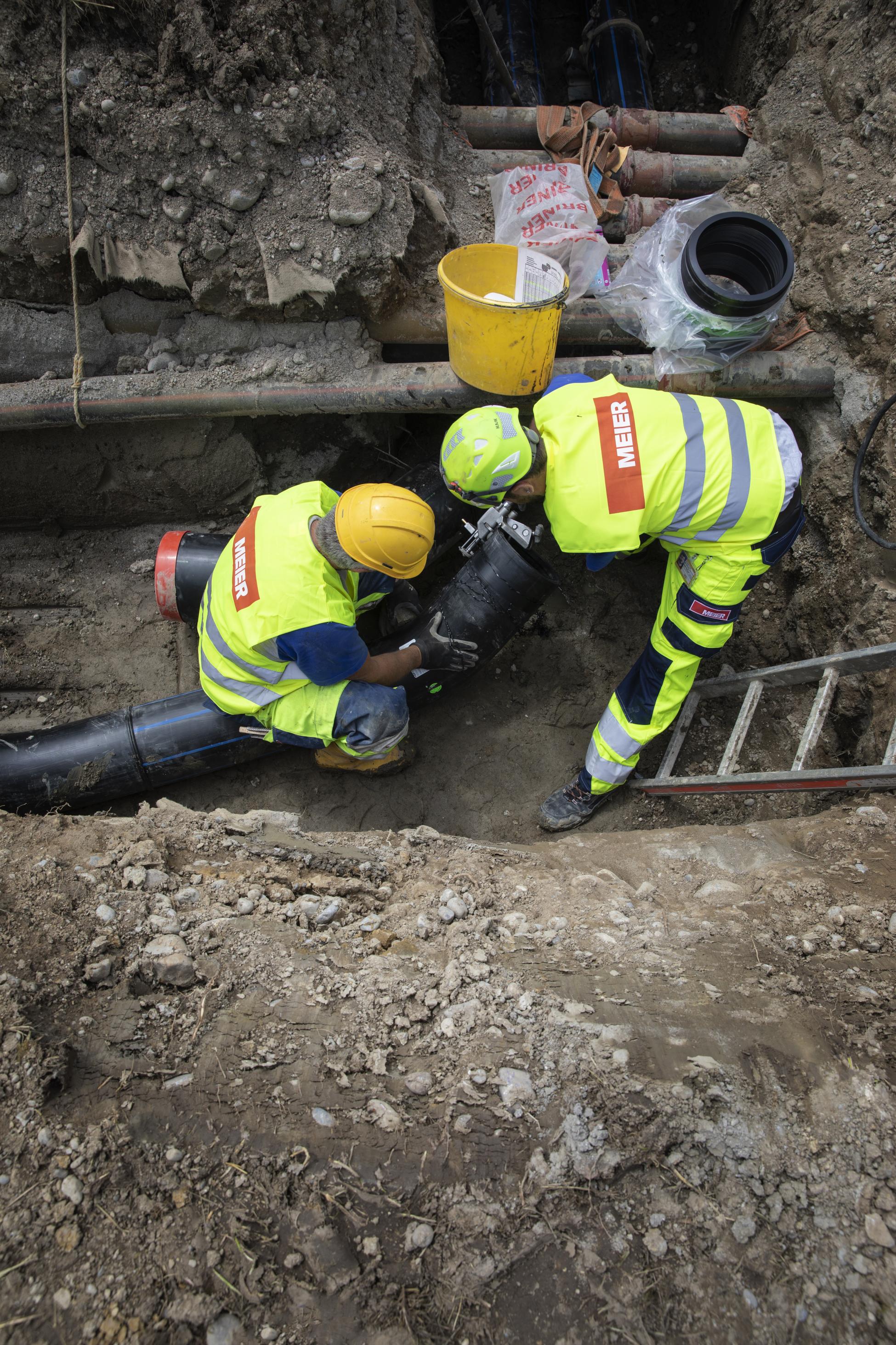 Flughafen Zuerich Leitungsarbeiten