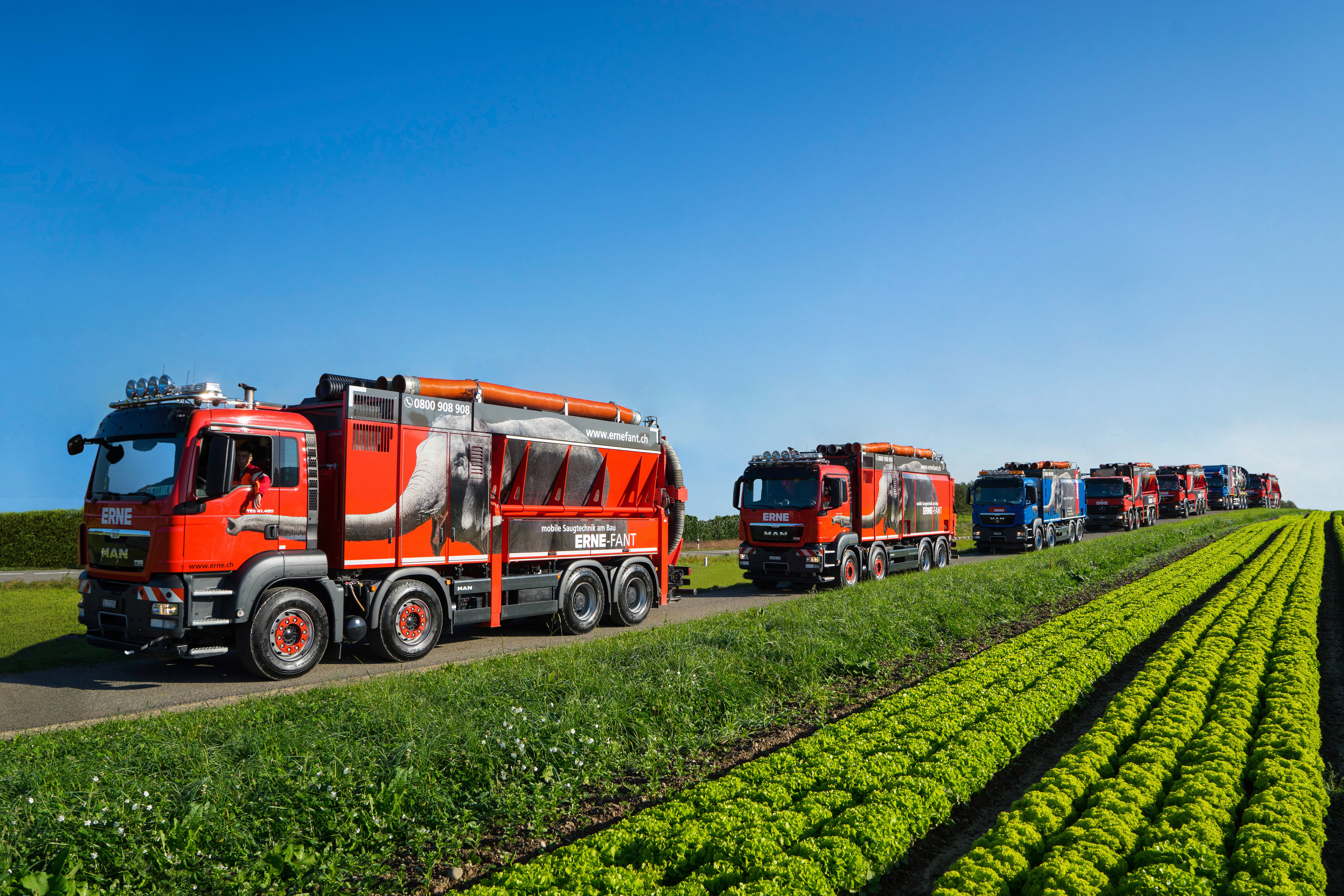 Saugbagger ERNE-FANT Flotte